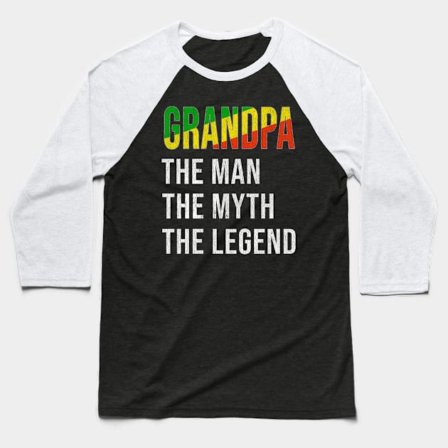 Grand Father Congon Grandpa The Man The Myth The Legend - Gift for Congon Dad With Roots From  Republic Of The Congo Baseball T-Shirt by Country Flags